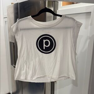 White Pure Barre Graphic Women's Top